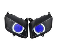 NADCFN Faros Compatible con Honda CBR600RR 2007-2012, pieza de motocicleta, faro delantero, proyector HID, lámpara de cabeza completamente ensamblada Faro LED Moto(Red)