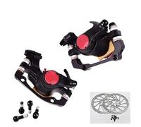 NADCFN Freno de Disco de Bicicleta de montaña de aleación, Rotor 160mm, Mecanismo de Aluminio, Juego de Pinzas de Freno de Bicicleta de montaña y Carretera(Front Rear G3)