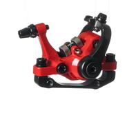 NADCFN Freno de Disco de Bicicleta MTB de aleación de Aluminio IS PM 160mm Pinza mecánica para Bicicleta de montaña Pinza de Freno de Disco(Red Front Brake)