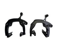 NADCFN Freno de Tambor de Banda Trasera Freno de Bicicleta Plegable, Pinza de Freno en V Compatible con Pinza de Freno de llanta de Bicicleta Brompton Kit de Freno de Rodillo Trasero(Black 2 pcs)