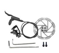 NADCFN Freno hidráulico A2 MTB Bicicleta Discos de Aceite Palanca 2 pistones 160MM 180MM Rotor Pinza Trasera Delantera Izquierda Derecha(180 L-Rear Rotor)