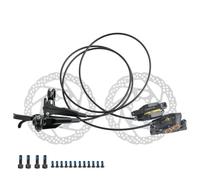 NADCFN Frenos hidráulicos MTB 4 pistones Frenos de Disco para Bicicleta de montaña Rotor 160mm Juego de Pinzas de Bicicleta 850mm 1500MM(XT A Set(R-F L-R) 1pairs 160mm)