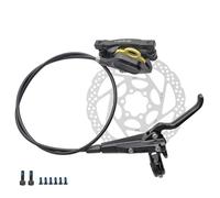 NADCFN Frenos hidráulicos MTB 4 pistones Frenos de Disco para Bicicleta de montaña Rotor 160mm Juego de Pinzas de Bicicleta 850mm 1500MM(XT Right Front 1pc 160mm)