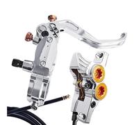NADCFN Kit de Freno de Disco hidráulico para Bicicleta de FV4-L, con rotores de 180mm, Pinzas de presión de Aceite de 4 pistones de Aluminio, Palanca Radial(FV4-L-S R 165cm)