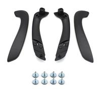 NADCFN Kit de manijas interiores de puerta delantera izquierda y derecha para Renault Megane 3 MK3 Fluence 2008-2016 809540001R 809600007R(Black 4PCS)