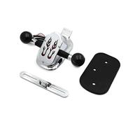 NADCFN Luces traseras para moto Compatible con piezas de motocicleta Harley Davidson Big Twin, cola de freno cromada de Metal con señal de luz Trasera Para Motocicleta(XH3118B-C-01-SK)