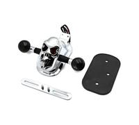 NADCFN Luces traseras para moto Compatible con piezas de motocicleta Harley Davidson Big Twin, cola de freno cromada de Metal con señal de luz Trasera Para Motocicleta(XH3118B-B-01-SK)