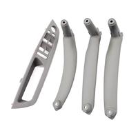 NADCFN Manilla Tirador Lateral Juego de 4 piezas de cubiertas para reposabrazos de puerta interior de coche, embellecedores para BMW X5, X6, E70, E71, E72 (2007-2014)(LHD Gray Set)