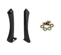 NADCFN Manilla Tirador Lateral Para BMW E90 E91 Serie 3, panel de manija de puerta interior, cubierta embellecedora para sedán, 51417230850, 51419150335, 51419150340(Black-Set-Right)