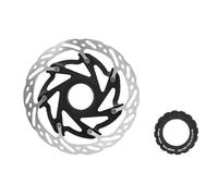 NADCFN Rotor de Freno de Disco de Bicicleta 140mm 160mm rotores flotantes de Bicicleta Disco de enfriamiento rápido disipación de Calor MTB(Center Lock 160Black)