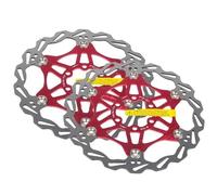 NADCFN Rotor de Freno de Disco MTB Bicicleta Rotor Flotante disipación de Calor 140mm 160mm Rotor 180mm 203mm Accesorios de Ciclismo(2PC 160-203mm Red)