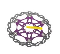NADCFN Rotor de Freno de Disco MTB Bicicleta Rotor Flotante disipación de Calor 140mm 160mm Rotor 180mm 203mm Accesorios de Ciclismo(1pc 160MM-purple)