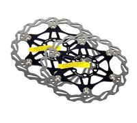 NADCFN Rotor de Freno de Disco MTB Bicicleta Rotor Flotante disipación de Calor 140mm 160mm Rotor 180mm 203mm Accesorios de Ciclismo(2PC 160-203mm Black)