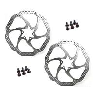 NADCFN Rotor de Freno HS1 de 160mm y 180mm, Rotor de Bicicleta de montaña, 6 Blots, Disco de Rotor de Freno de Bicicleta Apto para Sram y Shimano(HS1-180mm-2PC)
