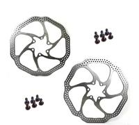 NADCFN Rotor de Freno HS1 de 160mm y 180mm, Rotor de Bicicleta de montaña, 6 Blots, Disco de Rotor de Freno de Bicicleta Apto para Sram y Shimano(HS1-160mm-180mm)