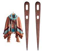 Nadeln Mit Großem Öhr Zum Handnähen,Sticknadeln Mit Großem Öhr,2PCS Große Zweiäugige Webnadel | Einfache, Und Häkelzubehör Für Bastelarbeiten Und Handgefertigte DIY-Projekte