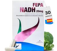 NADH FEPA - Complemento Alimenticio - Apoyo al Bienestar General, Energía y Función Cognitiva en la Rutina Diaria - Con Propiedades Antioxidantes - 30 Cápsulas - Fepadiet