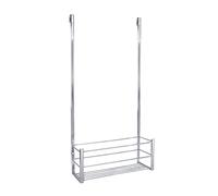 Nadi Collection Estante Ducha Mampara Sin Taladro Acero Inoxidable Cromado | Cesto Colgante para Mamparas 4-10mm | Soporta 18kg | No Daña Cristal | 20x11.5x60cm