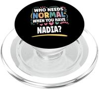 Nadia Personalized Name Funny Cute Custom Nadia Name PopSockets PopGrip para MagSafe