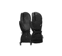 Nadia R-Tex® XT Guantes de 3 Dedos con Correa de muñeca y Aislamiento de Membrana Impermeable de plumón Muy cálidos, Guantes de esquí, Guantes de Nieve, Guantes de Langosta, Color Negro