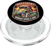 Nadie da una Mierda Broma Divertida de binoculares de Esqueleto PopSockets PopGrip para MagSafe