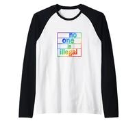 nadie es ilegal -- THE ORIGINAL (Edición LGBTQ+) Camiseta Manga Raglan