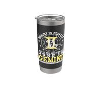 Nadie es perfecto Junio 13 Horóscopo del zodiaco de cumpleaños de Géminis Vaso térmico de acero inoxidable de doble pared