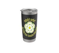 Nadie es perfecto, pero si Tha de Yorkshire está cerca amarillo Vaso térmico de acero inoxidable de doble pared