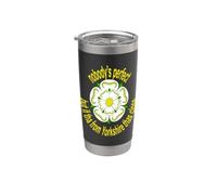 Nadie es perfecto, pero si Tha de Yorkshire está cerca amarillo Vaso térmico de acero inoxidable de doble pared