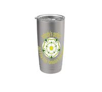 Nadie es perfecto, pero si Tha de Yorkshire está cerca amarillo Vaso térmico de acero inoxidable de doble pared