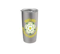 Nadie es perfecto, pero si Tha de Yorkshire está cerca amarillo Vaso térmico de acero inoxidable de doble pared
