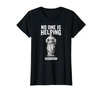 Nadie está ayudando a Martha 30 AD Humor bíblico Camiseta gráfica económica, Mujer, Negro, S