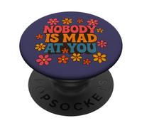 Nadie está Enojado contigo Diseño Suave y tranquilizador de ansiedad PopSockets PopGrip Adhesivo