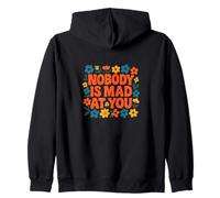 Nadie está Enojado contigo Diseño Suave y tranquilizador de ansiedad Sudadera con Capucha