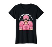 Nadie Lucha contra el cáncer de Mama Solo Guantes de Boxeo de Octubre Camiseta gráfica económica, Mujer, Negro, M