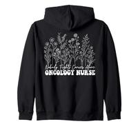 Nadie Lucha contra el cáncer Solo Escuadrón de Enfermeras de oncología Floral Sudadera con Capucha
