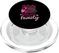 Nadie Lucha Solo En Esta Familia Rosa Ayuda Cáncer De Mama PopSockets PopGrip para MagSafe