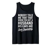 Nadie me dijo que el esposo se vendió por separado Matrimonio divertido Mujeres Camiseta sin Mangas
