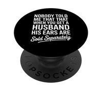 Nadie me dijo que el esposo se vendió por separado Matrimonio divertido Mujeres PopSockets PopGrip Adhesivo