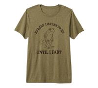 Nadie me Escucha hasta Que me caigo un Pedo en el Divertido cumpleaños de mamá y papá Camiseta Premium