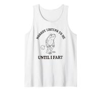 Nadie me Escucha hasta Que me caigo un Pedo en el Divertido cumpleaños de mamá y papá Camiseta sin Mangas