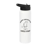 Nadie me escucha hasta que me caigo un pedo en el divertido cumpleaños de mamá y papá Stainless Steel Insulated Water Bottle