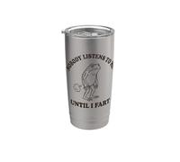 Nadie me escucha hasta que me caigo un pedo en el divertido cumpleaños de mamá y papá Vaso térmico de acero inoxidable de doble pared