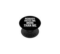 Nadie me Odia más Que yo Diseño de Citas PopSockets PopGrip Adhesivo