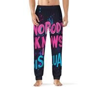 Nadie sabe que soy bisexual. Cómodos pantalones de pijama para hombre, suaves, transpirables y largos.