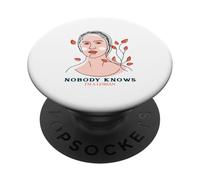 Nadie Sabe Que Soy Lesbiana (LGBTQ Gay Woman Graphic) PopSockets PopGrip Adhesivo