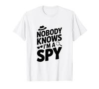 Nadie Sabe Que Soy un espía Agente Secreto Divertido Humor Camiseta