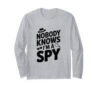 Nadie Sabe Que Soy un espía Agente Secreto Divertido Humor Manga Larga