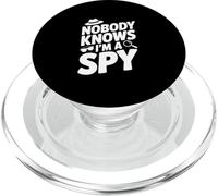 Nadie Sabe Que Soy un espía Agente Secreto Divertido Humor PopSockets PopGrip para MagSafe