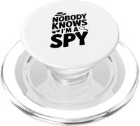 Nadie Sabe Que Soy un espía Agente Secreto Divertido Humor PopSockets PopGrip para MagSafe